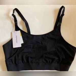 MOMCOZY nursing or pumping bra Black size XL NWT